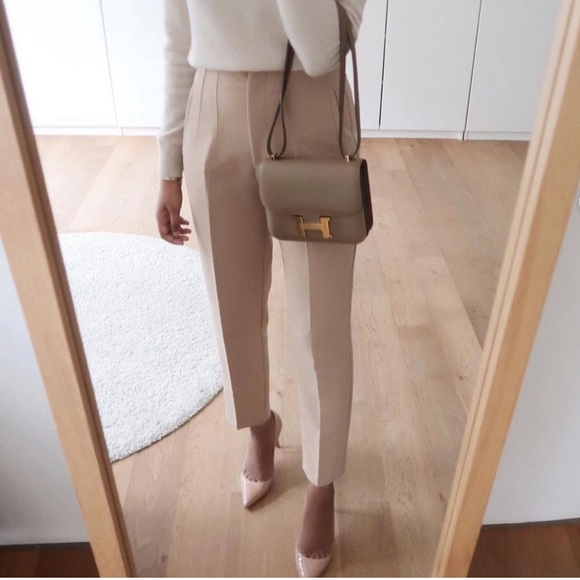 Zara Pants - Zara Taupe Brown High-Waisted Pants XL size 10